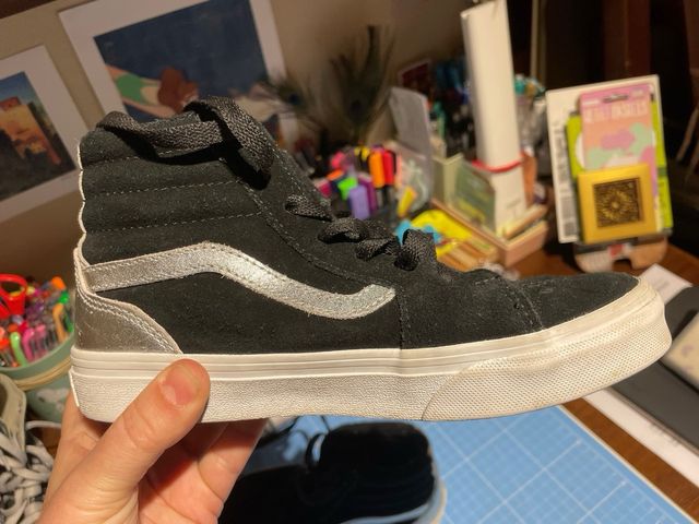 Zapatillas vans dorado talla 34