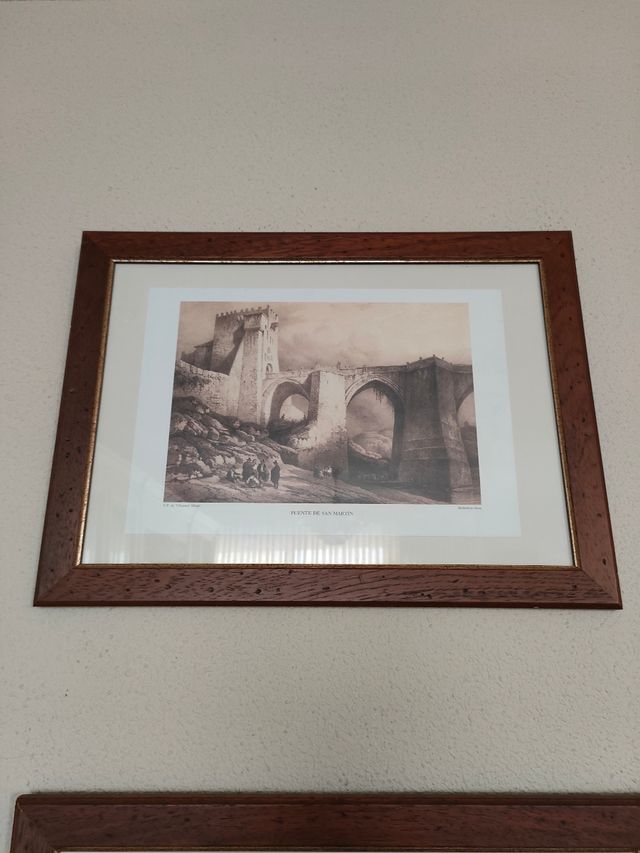 Conjunto de cuadros laminas lienzo