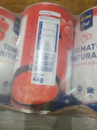 Tres botes de tomate triturado 4kilos