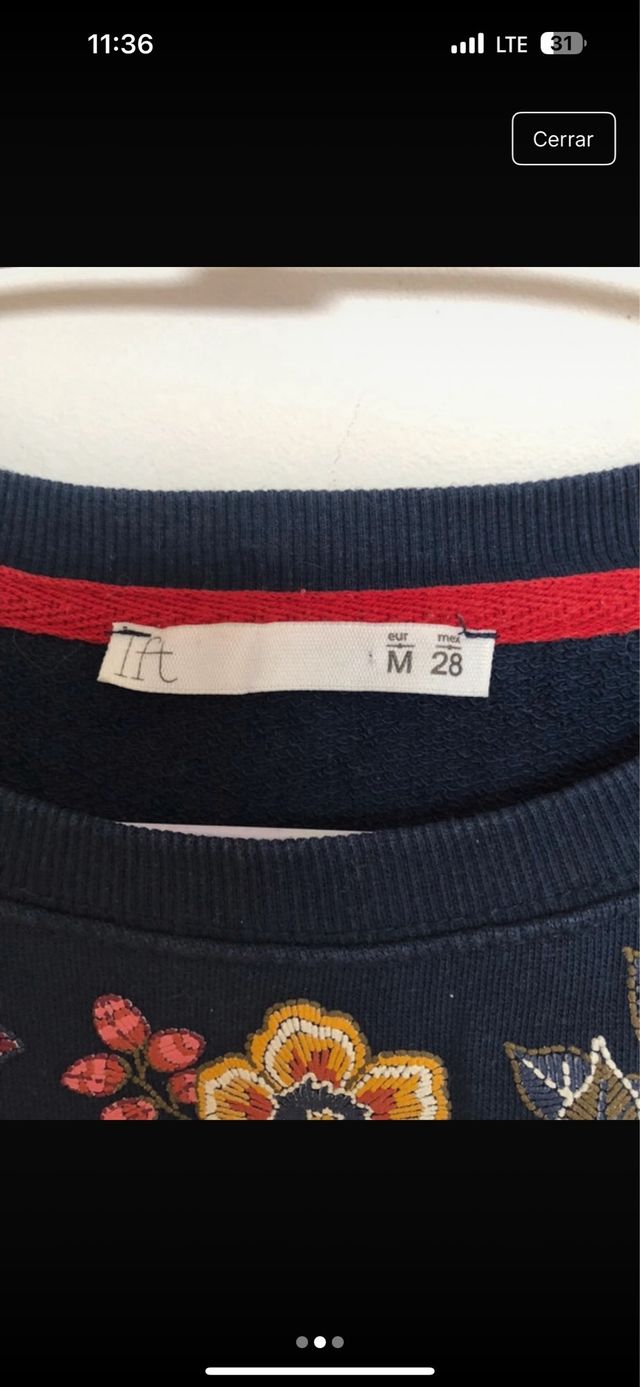 Sudadera entretiempo flores lefties