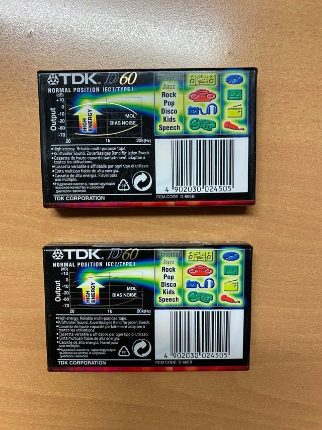 TDK D60 audio musi cassetta