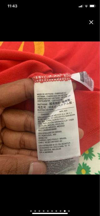 Camiseta Levi’s XL