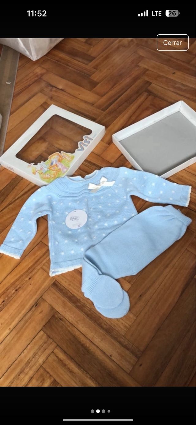 Conjunto bebé 3 meses perlé