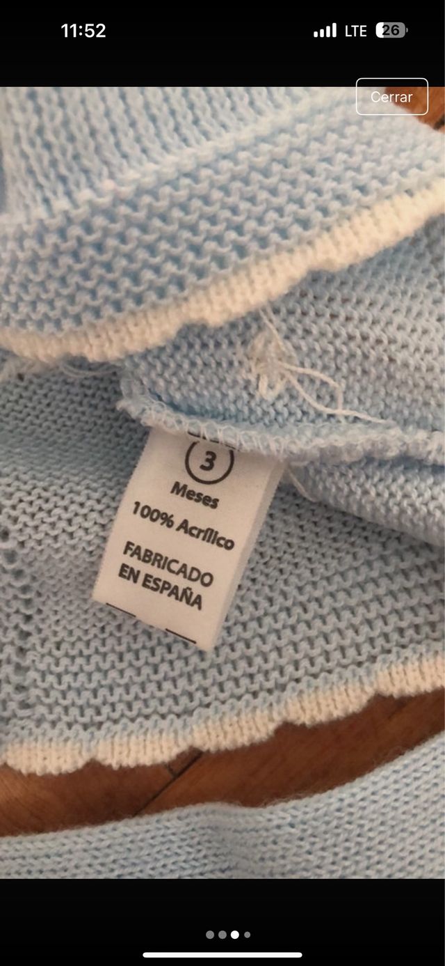 Conjunto bebé 3 meses perlé