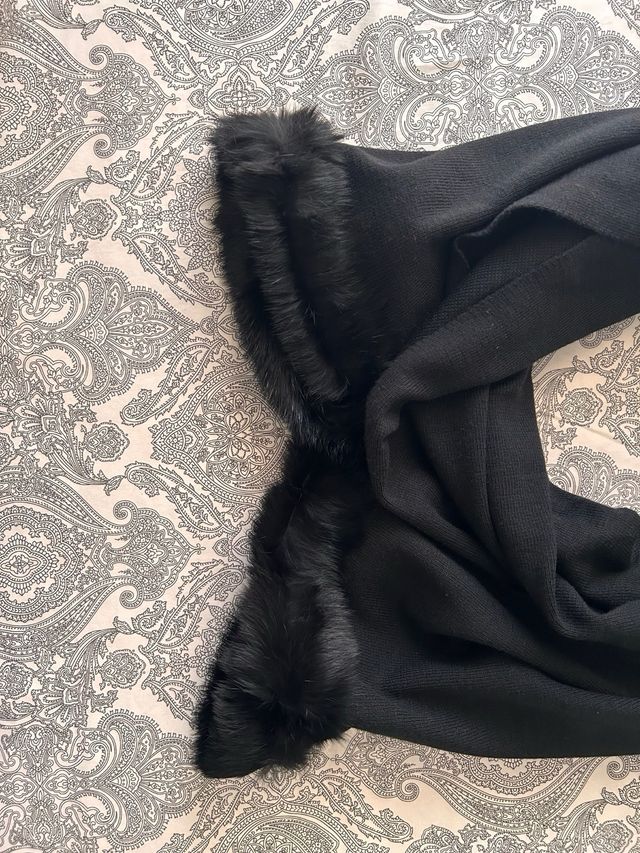 Bufanda de piel de conejo