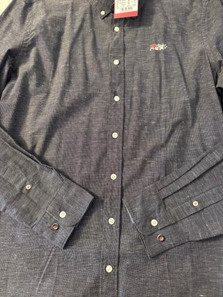 Camisa NZA Denim Navy talla L hombre