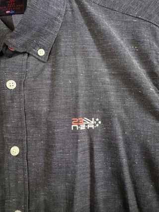 Camisa NZA Denim Navy talla L hombre