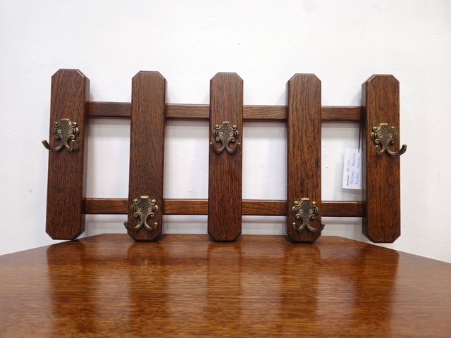 Perchero Rustico de Roble