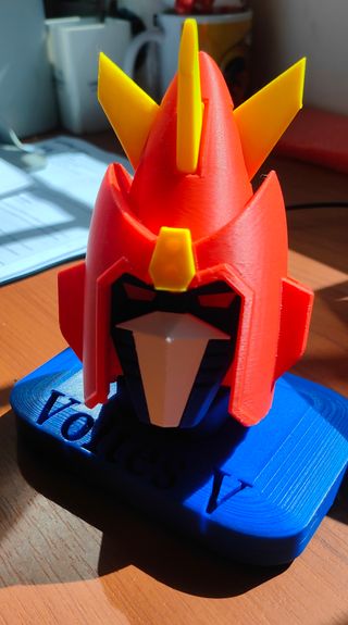 Voltes V testa con base 3D Print