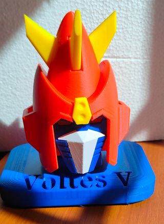Voltes V testa con base 3D Print