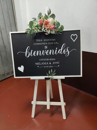Pizarra con potro más corcho