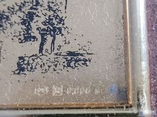 Quadretto placcato oro Torino Superga