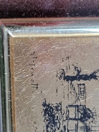 Quadretto placcato oro Torino Superga