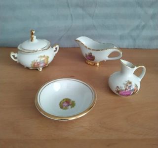4 piezas porcelana Fragonard