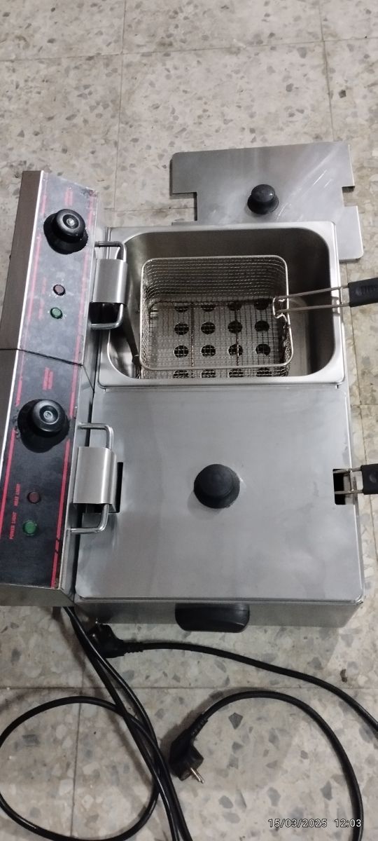 Freidora doble para bar