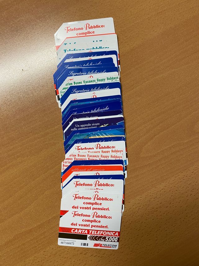 Tessere telefoniche lotto di 43