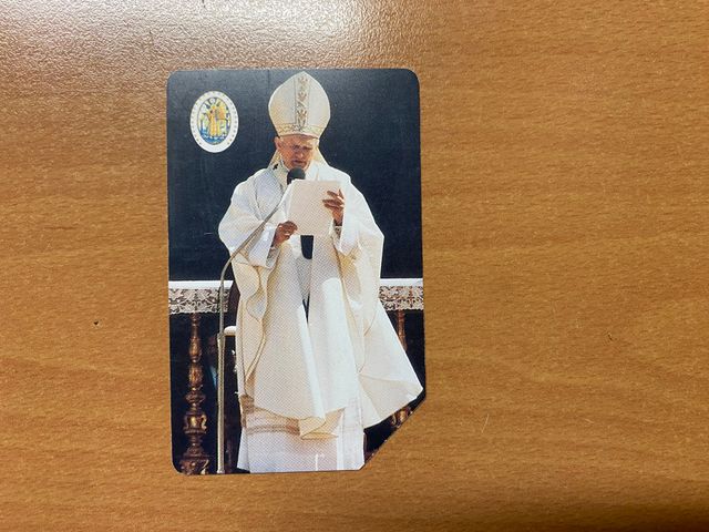 Scheda telefonica Giovanni Paolo secondo cetenario