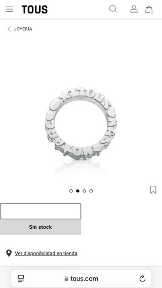 TOUS ANILLO PLATA