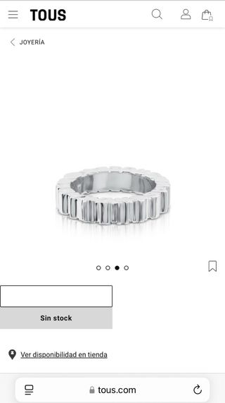 TOUS ANILLO PLATA