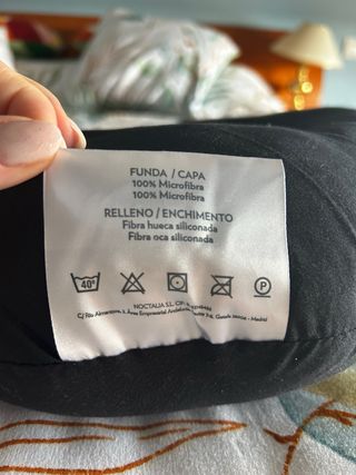 Almohada cervical de fibra