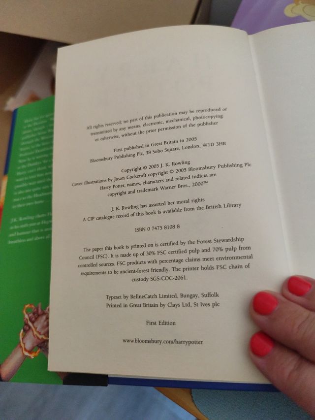 Harry Potter and the Half-Blood Prince. 