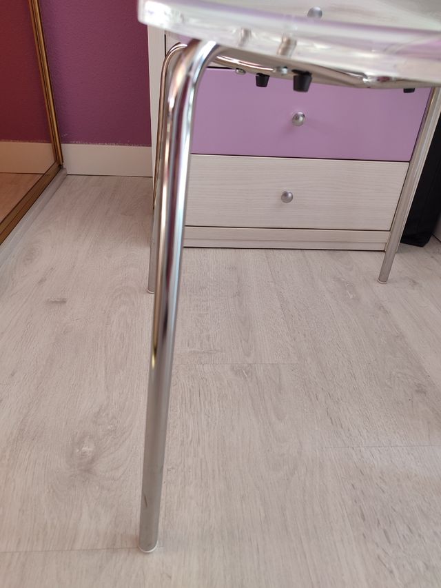 Silla metacrilato para escritorio