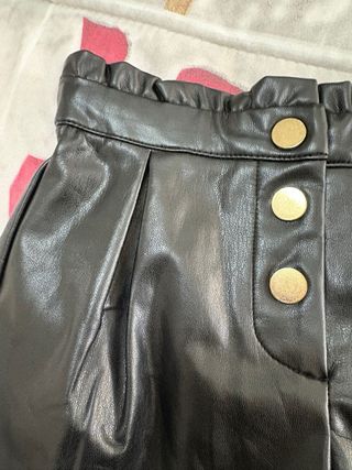 Pantaloncini neri ecopelle My Chicco 5 anni 110 cm