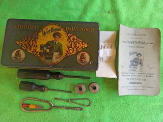 Caja de Lata máquina coser Wertheim