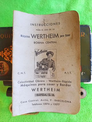 Caja de Lata máquina coser Wertheim