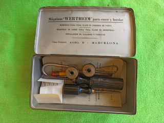 Caja de Lata máquina coser Wertheim