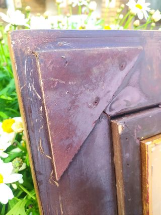 Precioso óleo sobre marco madera maciza