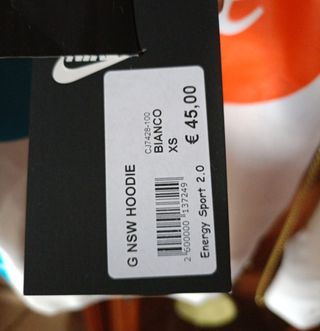 Felpa Nike bimba XS felpata