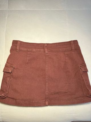 Mini falda vaquera ajustable de Shein