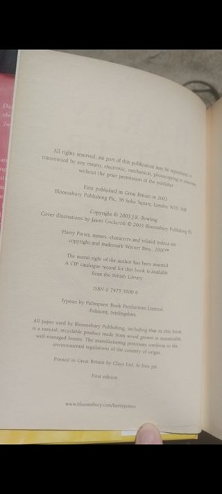 Harry Potter and the order of the phoenix