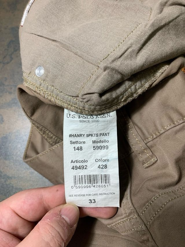 Pantalone us polo assn beige