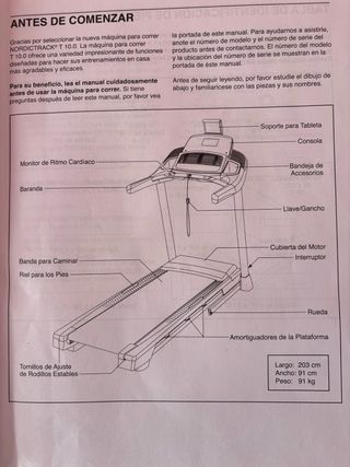 Cinta de correr en perfecto estado - sin envío.
