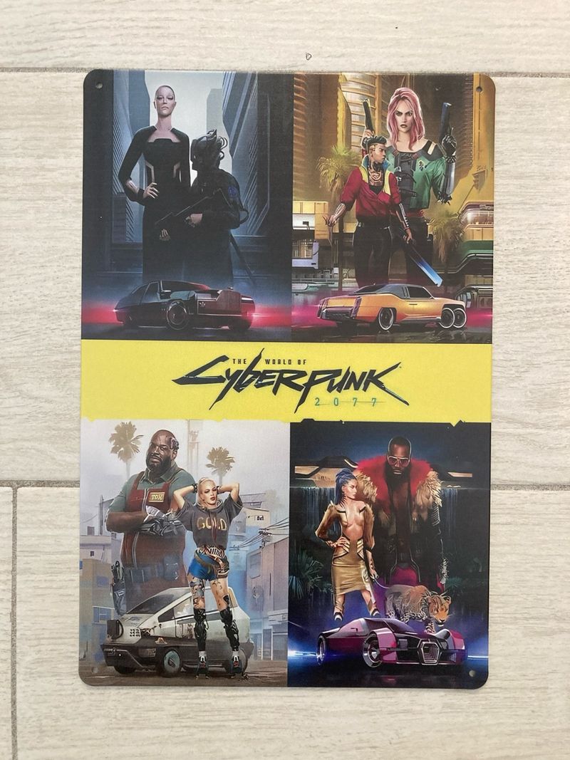Imagen de Póster de aluminio CyberPunk 2077 CD Projekt RED V4