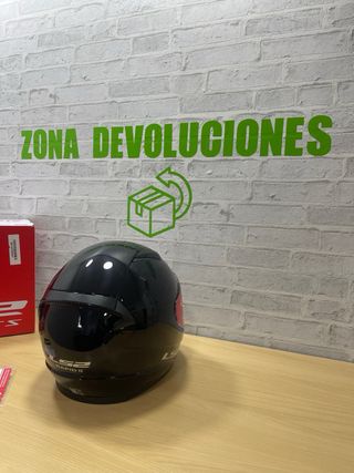 LS2 Casco Moto Integral Rapid Solid Gloss Black M