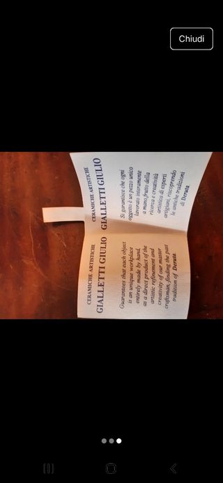 Vaso Giulio Gialletti