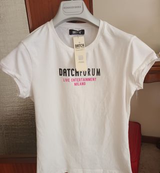 T-shirt Datch bianca bimbo