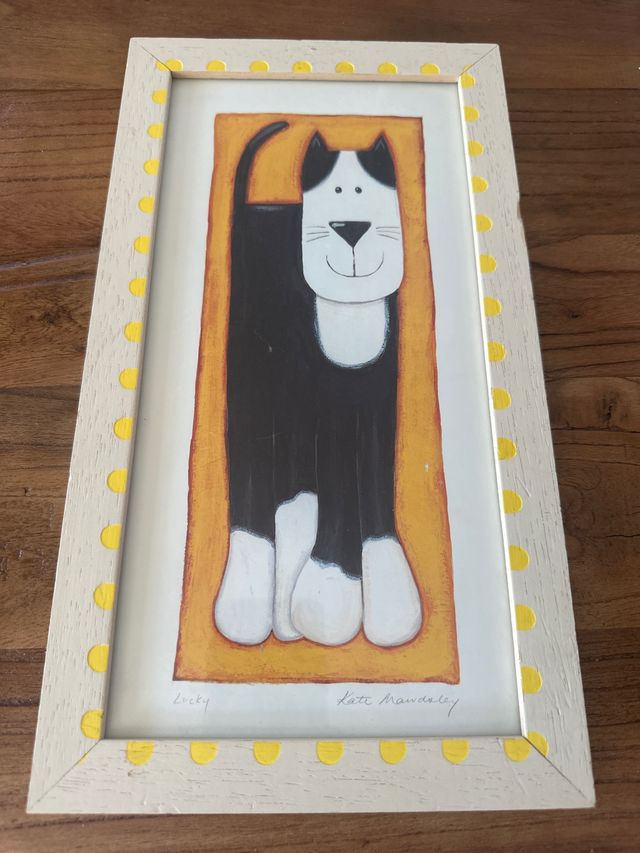 Cuadro Ilustración  “Lucky”Cat y “Spot”Dog