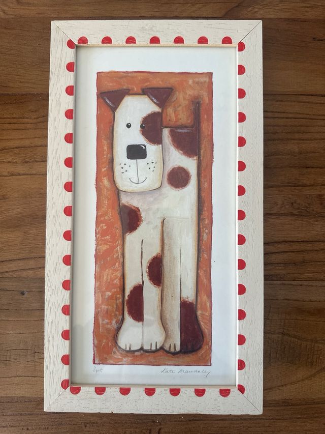 Cuadro Ilustración  “Lucky”Cat y “Spot”Dog