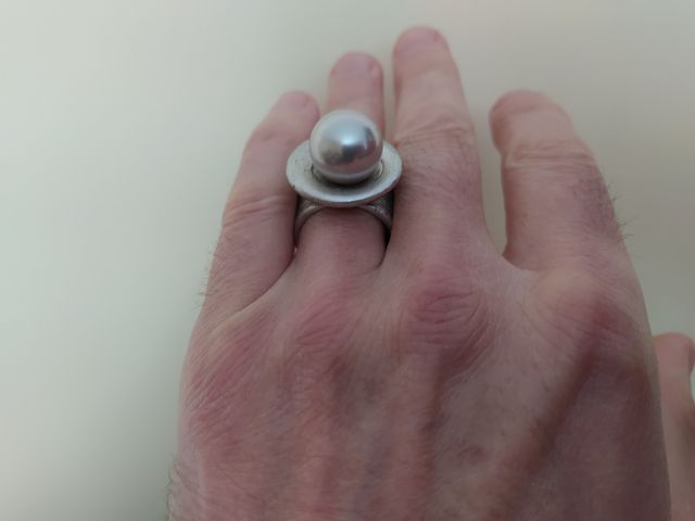 Anillo de la suerte de 18,5 diámetro dedo