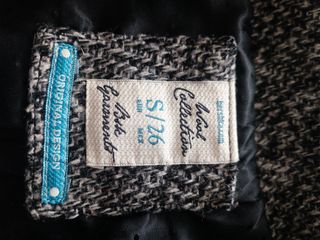 Giacca slim in tessuto melange