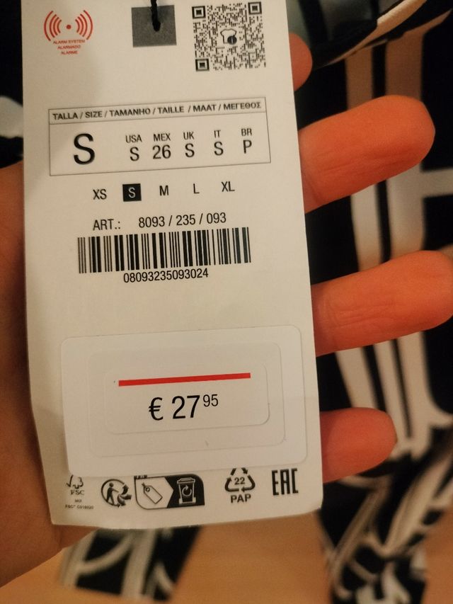 Pantalón fluido Zara S