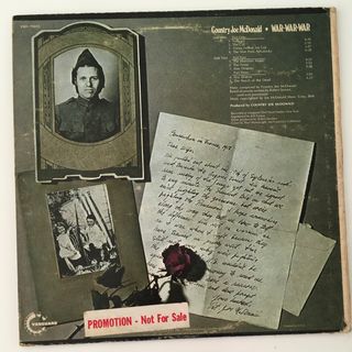 COUNTRY JOE Mc DONALD  🇺🇸 PROMO USA  VINILO LP