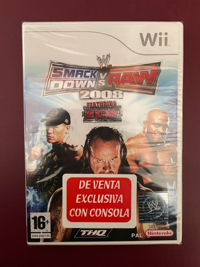 Juego wii Smarkdown Vs Raw 2008 NUEVO