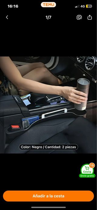 Accesorio asientos coche antiperdidas