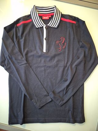 Maglietta Polo maniche lunghe in cotone
