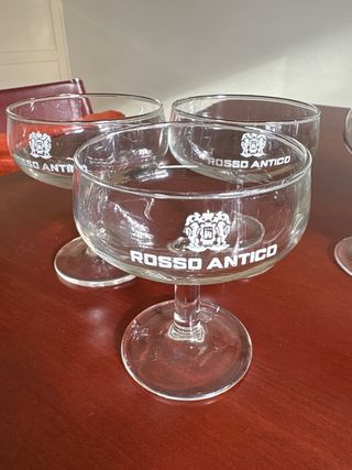 3 bicchieri Rosso Antico
